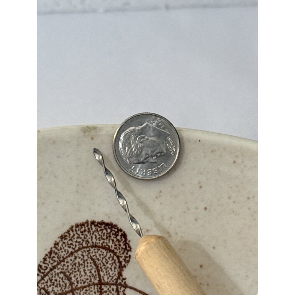 Royal China Underglaze Falling Leaves Serving Bowl 9" Made In USA Vintage MCM - Picture 5 of 6